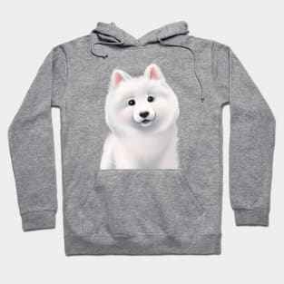 Cute Samoyed Drawing Hoodie